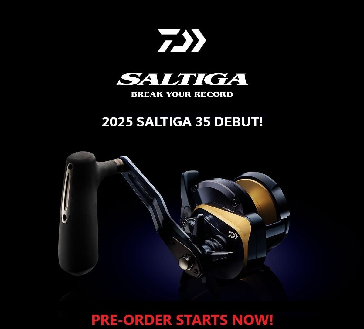 Daiwa has unveiled the New! 2025 Saltiga 35 Star Drag 300M of PE6 (80 pound test)
