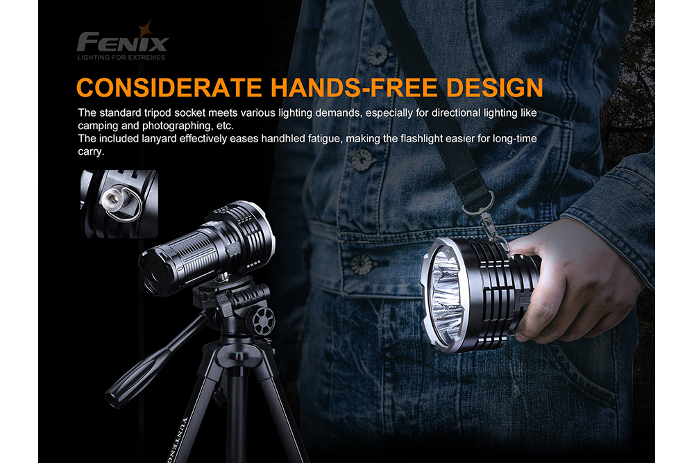 Palmarius Outdoors Fenix LR50R Multifunctional LED Search Light - 12000 Lumens Searchlight
