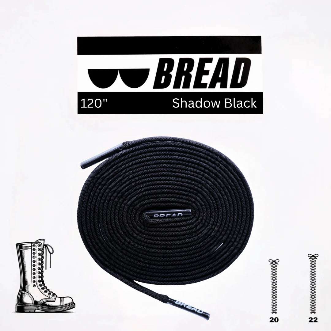 Palmarius Outdoors Shadow Black Elastic Shoelace