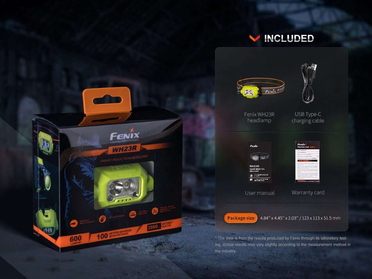 Palmarius Outdoors Fenix WH23R Gesture Sensing Industrial LED Headlamp Work Headlamp