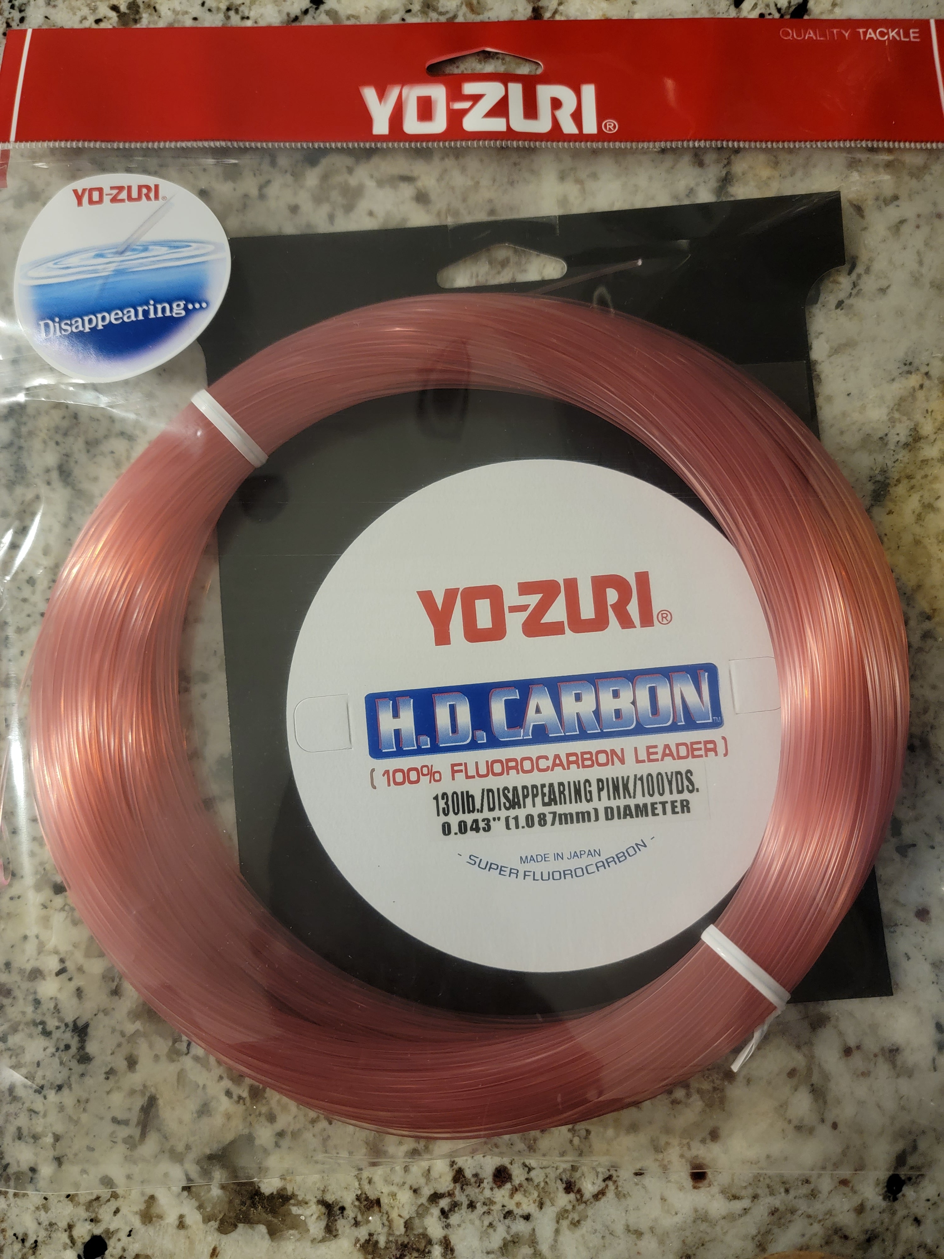Yo-Zuri HD Carbon Disappearing Pink 100 Yard Spool | Palmarius Outdoor Products