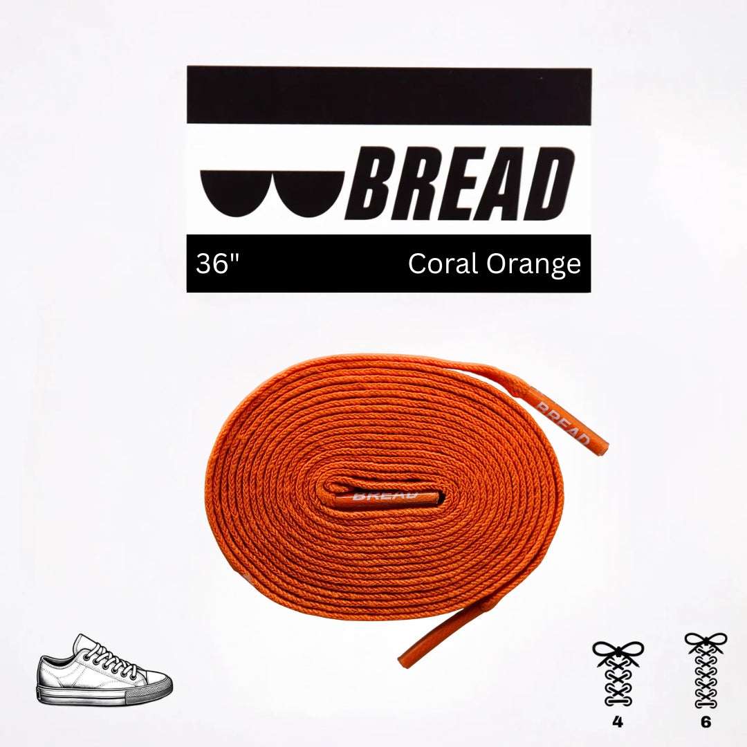 Palmarius Outdoors Coral Orange Elastic Shoelace