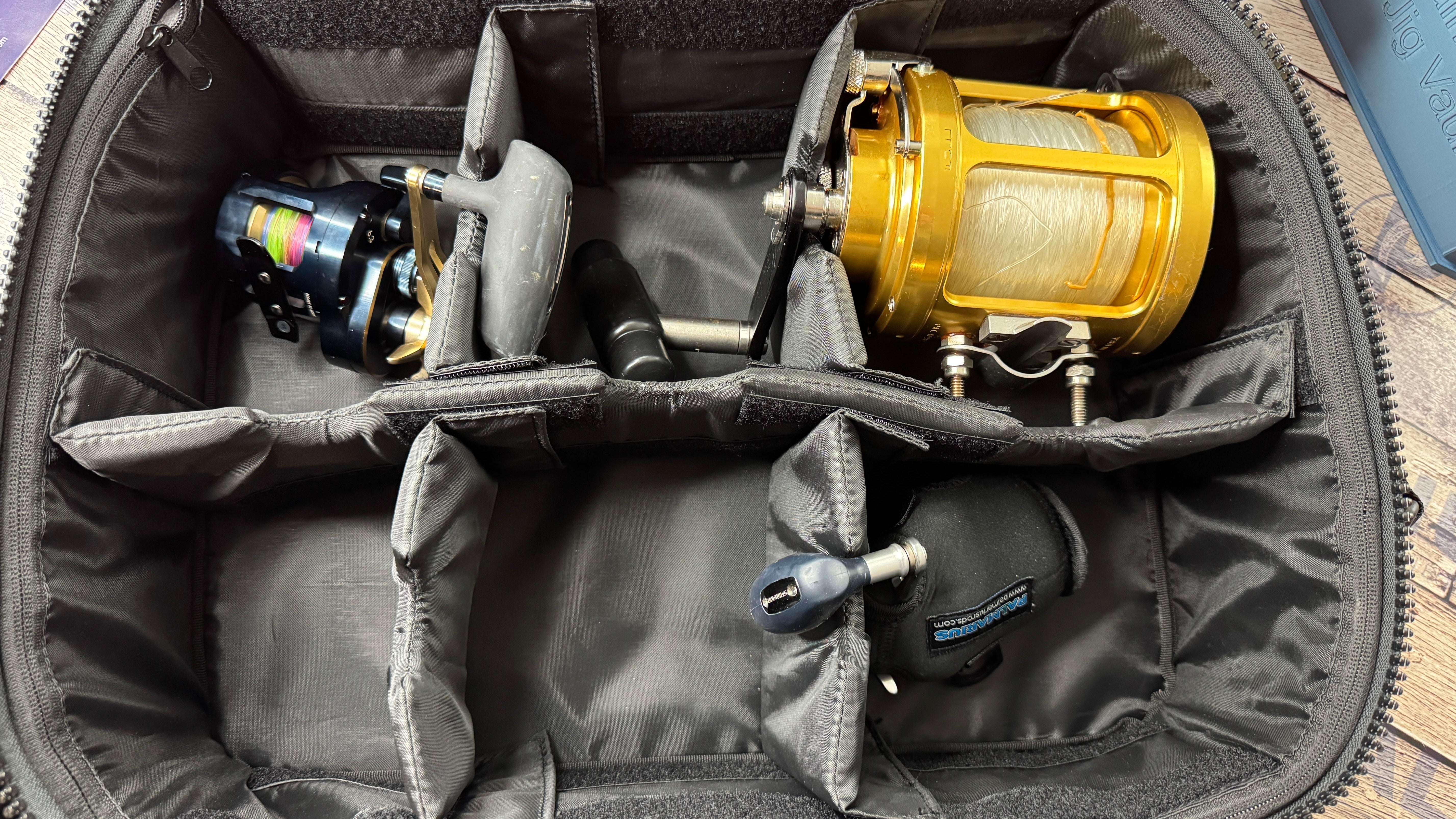 Palmarius Outdoors New! 2026 Reel Case XL Bundle w 6 reel covers Fishing Tackle