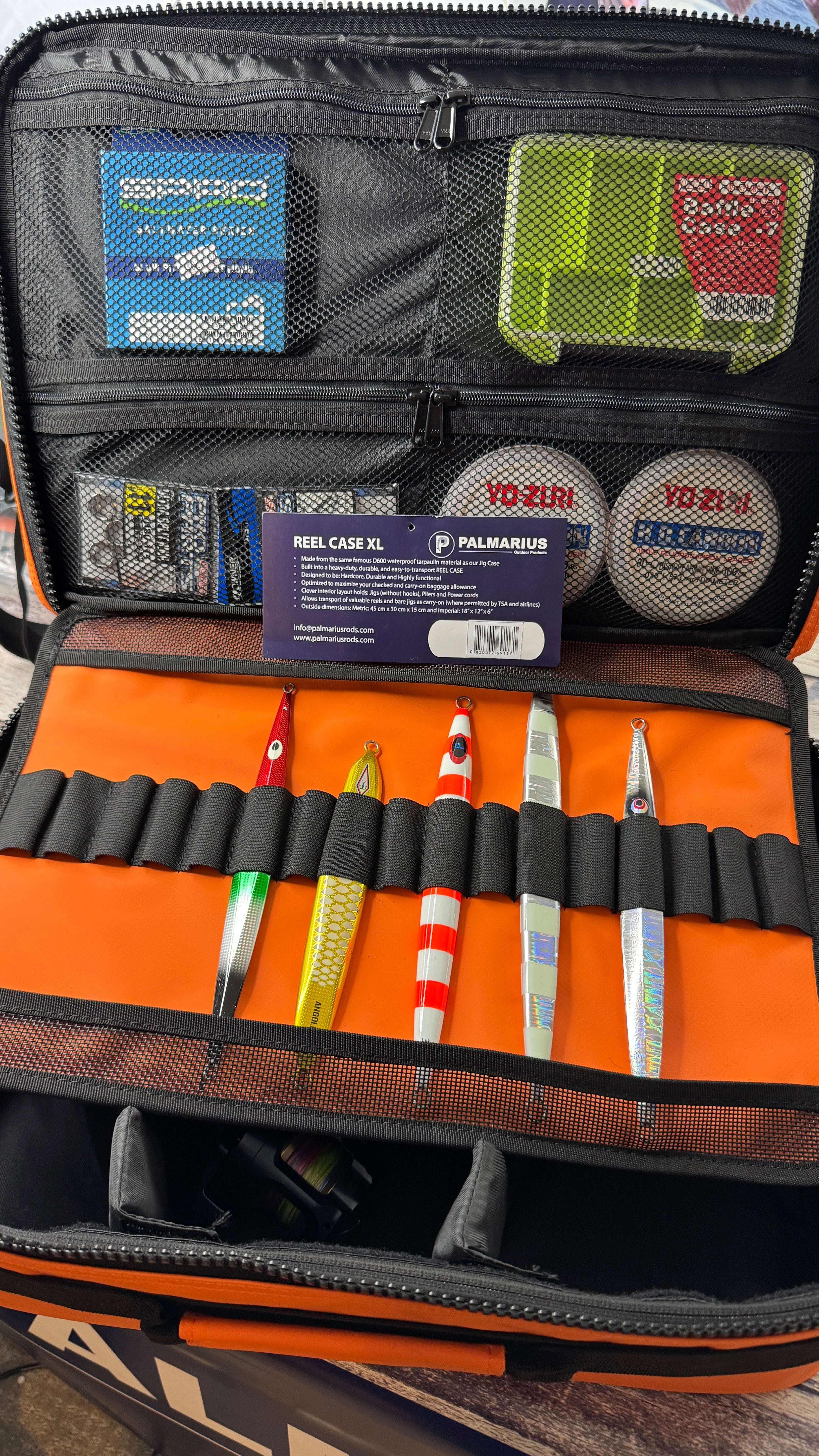 Palmarius Outdoors New! 2026 Reel Case XL Bundle w 6 reel covers Fishing Tackle