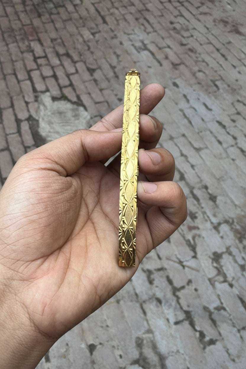 Palmarius Outdoors Calligraphy Engraved Brass Folder Knife 10" Handmade Damascus Blade Back Lock Folder
