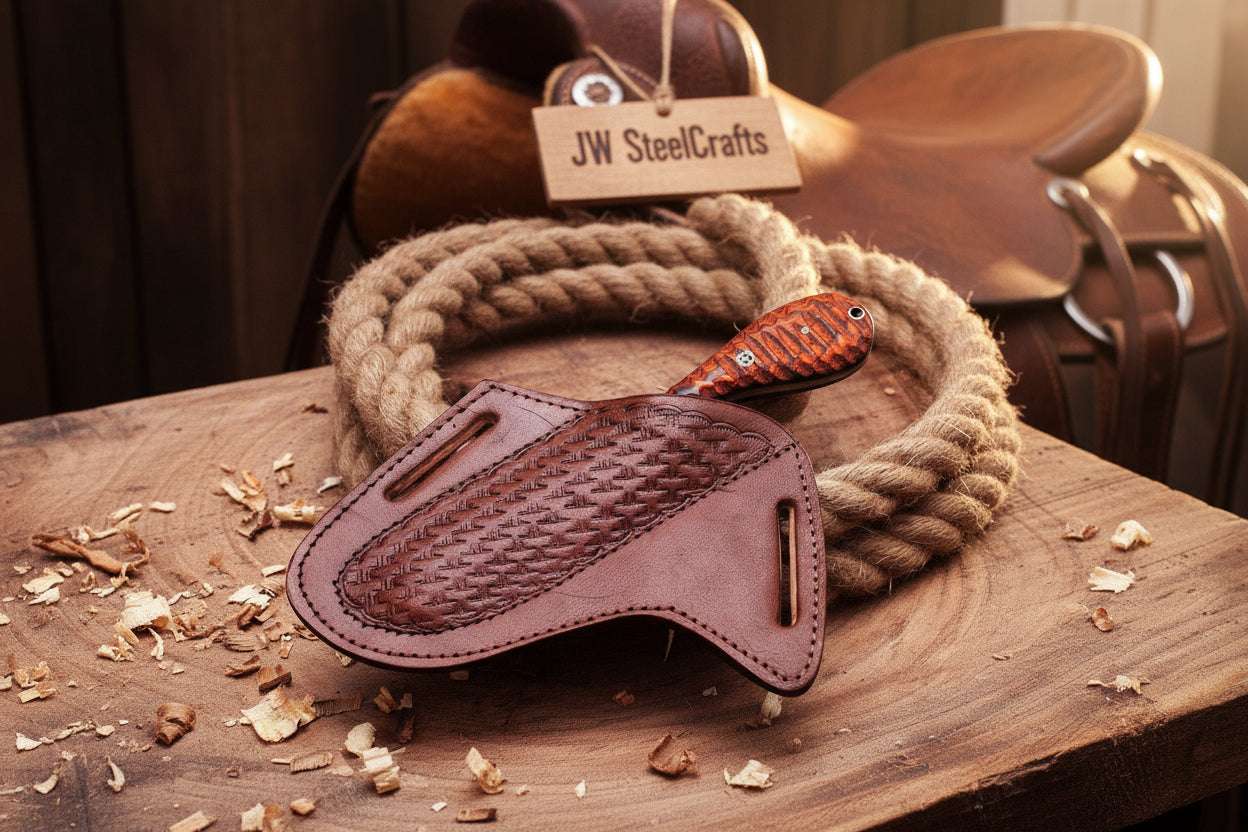 Palmarius Outdoors Crimson Grain Bull Cutter Knife 7" Handmade High Carbon Steel with wood handle Bull Cutter Knives Set