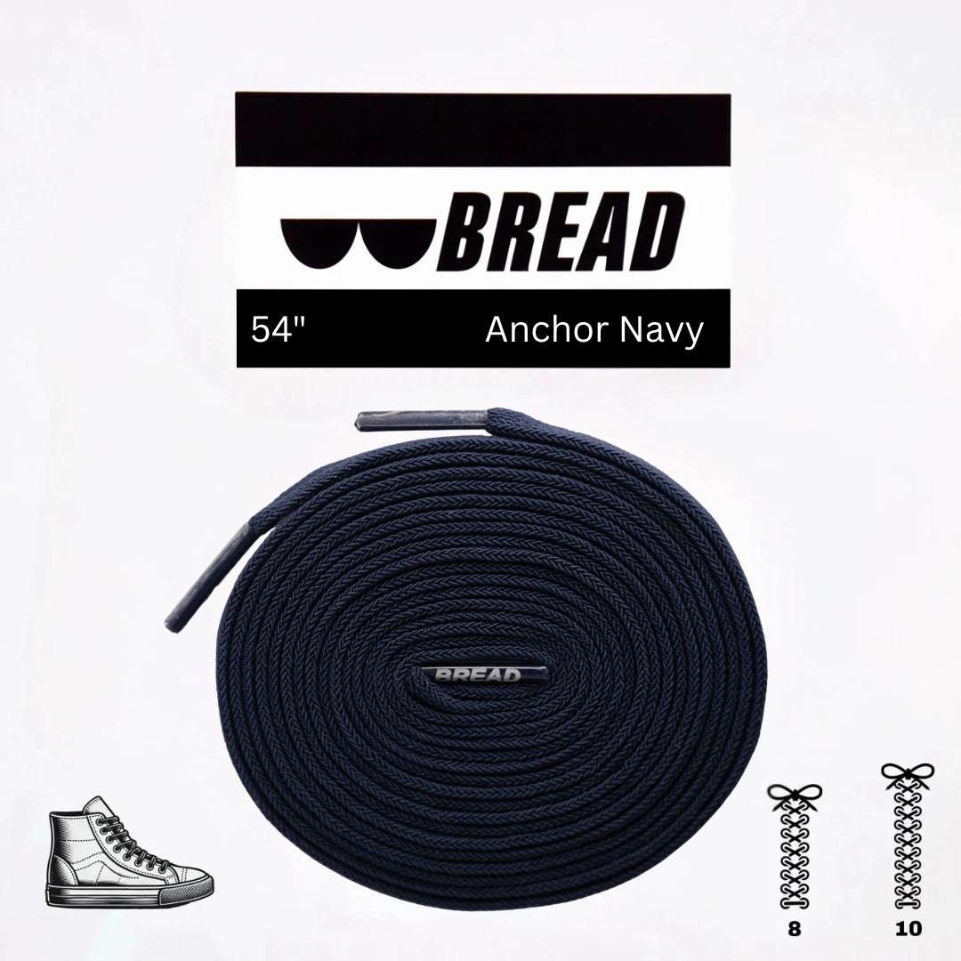 Palmarius Outdoors Anchor Navy Elastic Shoelace