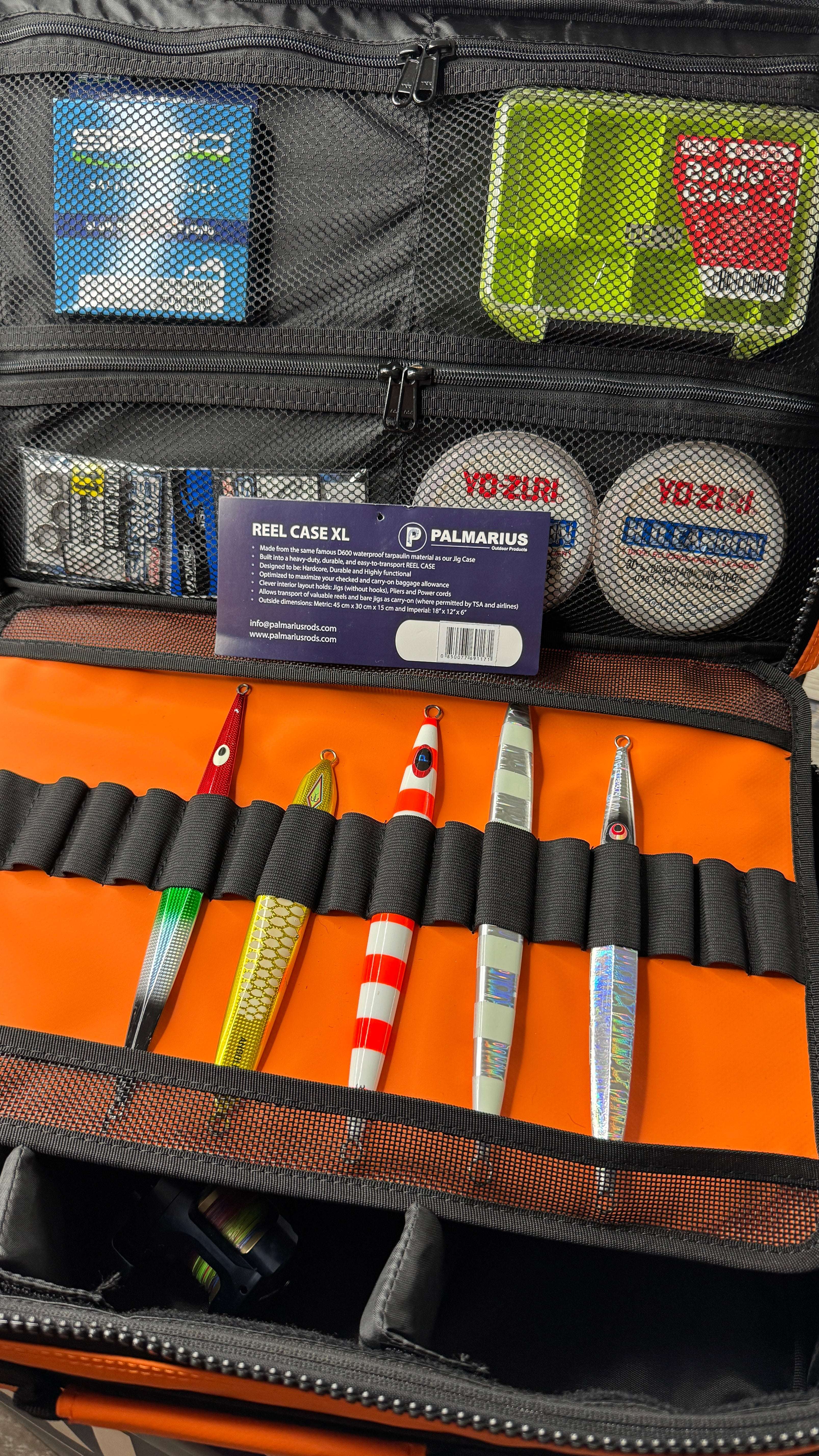 Palmarius Outdoors New! 2026 Reel Case XL Bundle w 6 reel covers Fishing Tackle
