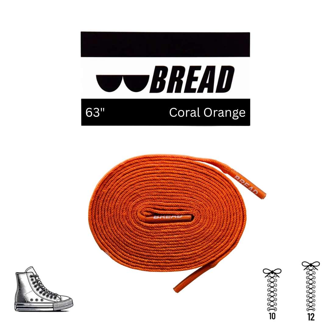 Palmarius Outdoors Coral Orange Elastic Shoelace