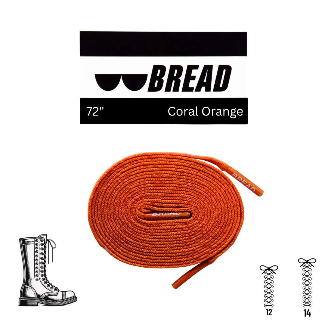 Palmarius Outdoors Coral Orange Elastic Shoelace