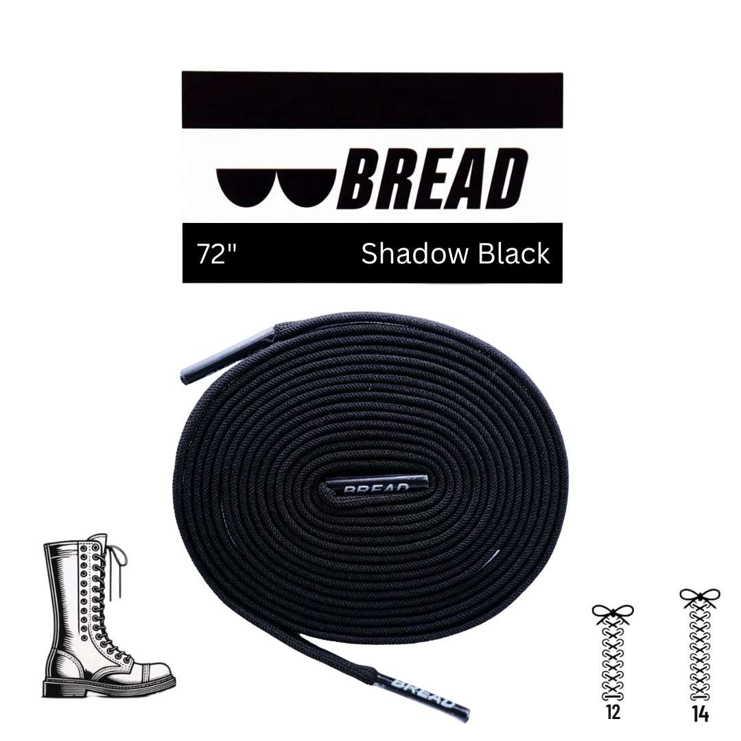Palmarius Outdoors Shadow Black Elastic Shoelace