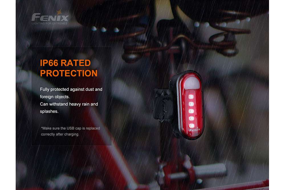 Palmarius Outdoors Fenix BC05R V2.0 Rechargeable Bicycle Tail Light Bike Light