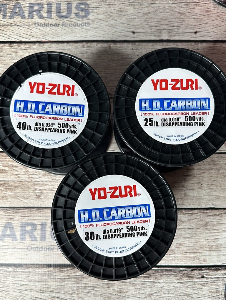 Yo-Zuri HD Carbon Disappearing Pink 500 Yard Spool | Palmarius Outdoor Products