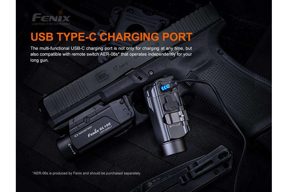 Palmarius Outdoors Fenix GL19R Rechargeable Tactical Light - Discontinued