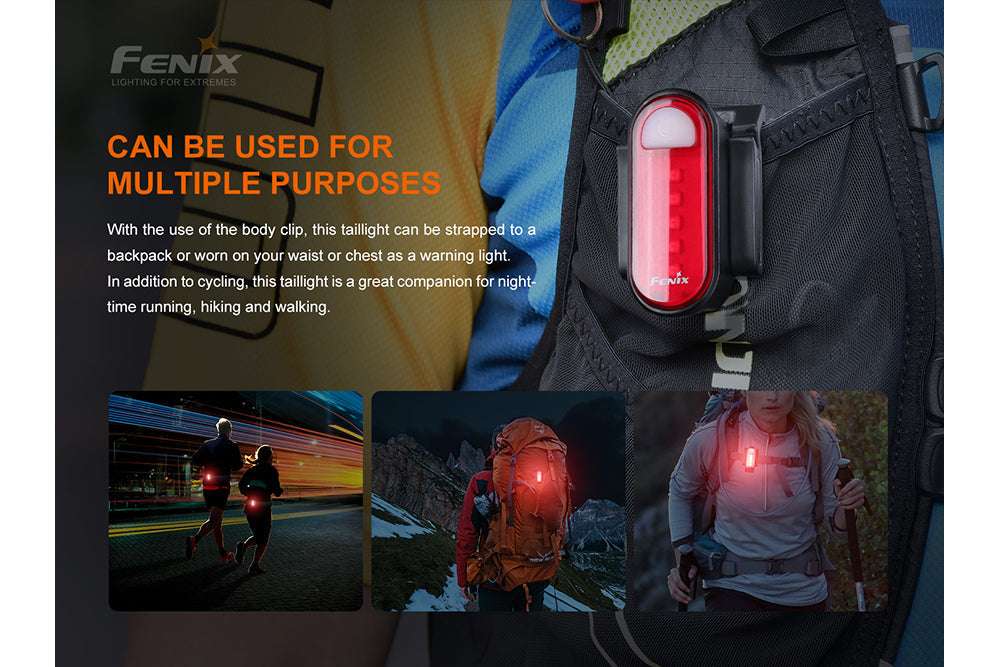 Palmarius Outdoors Fenix BC05R V2.0 Rechargeable Bicycle Tail Light Bike Light