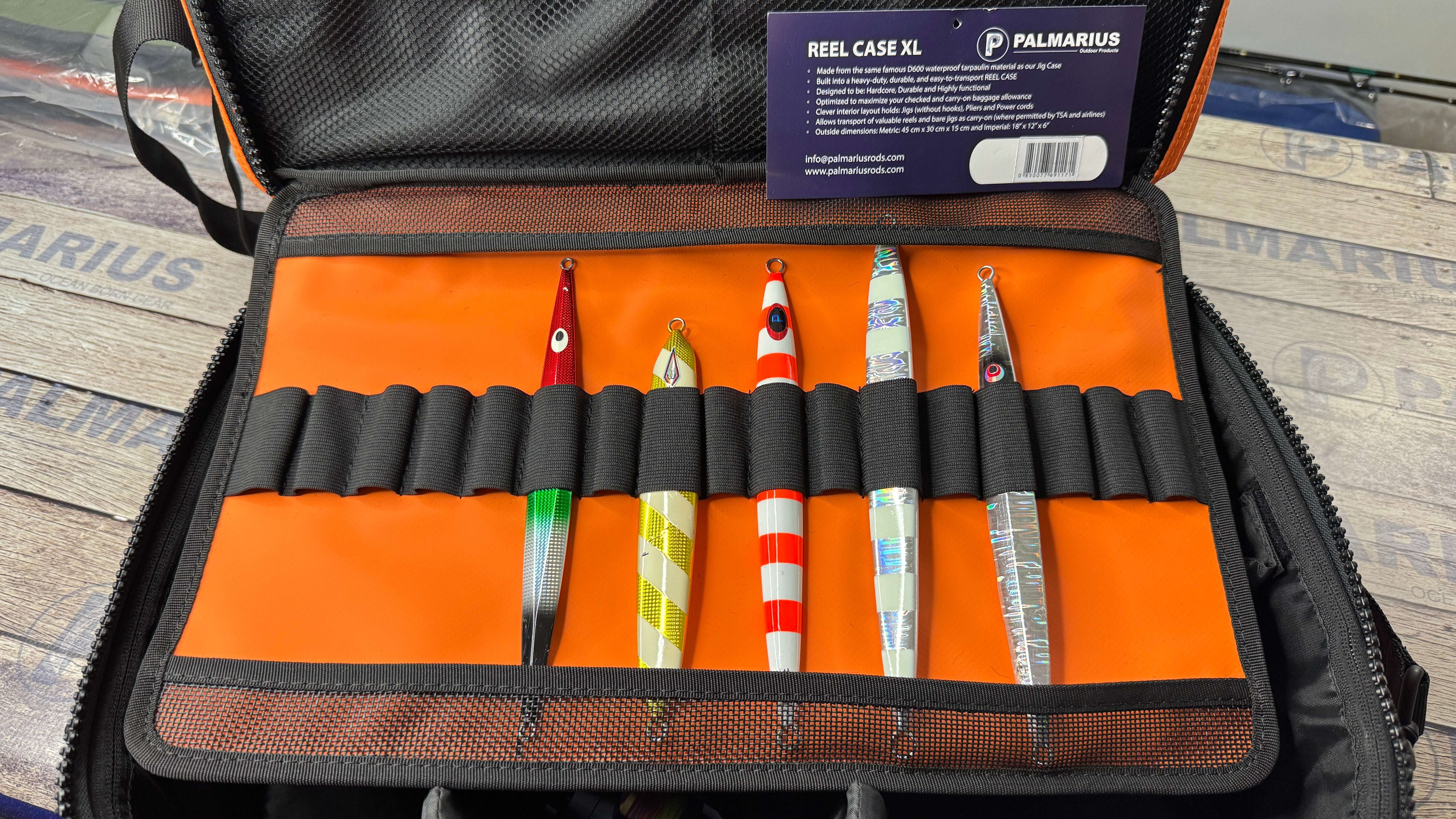 Palmarius Outdoors New! 2026 Reel Case XL Bundle w 6 reel covers Fishing Tackle