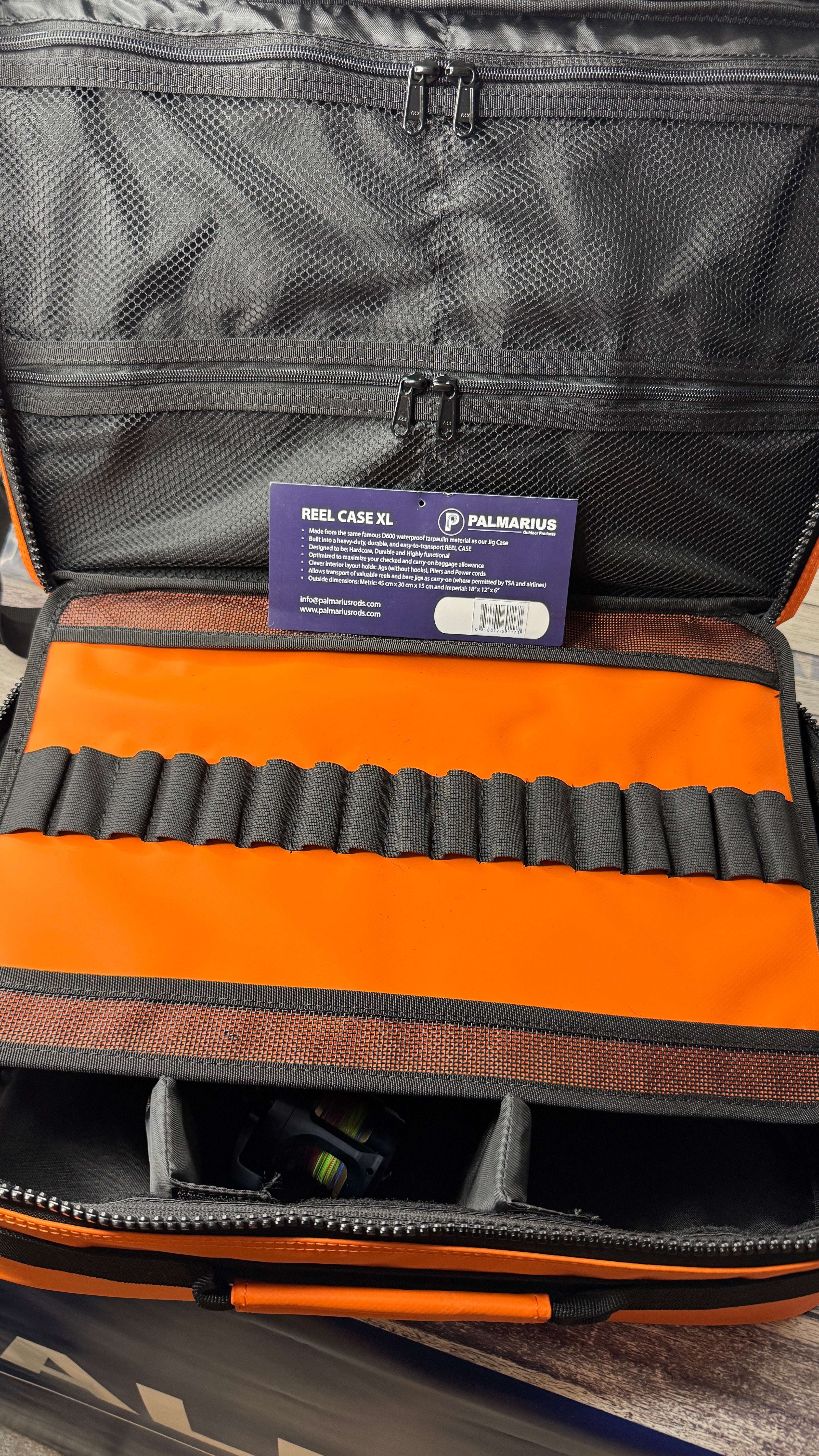 Palmarius Outdoors New! 2026 Reel Case XL Bundle w 6 reel covers Fishing Tackle