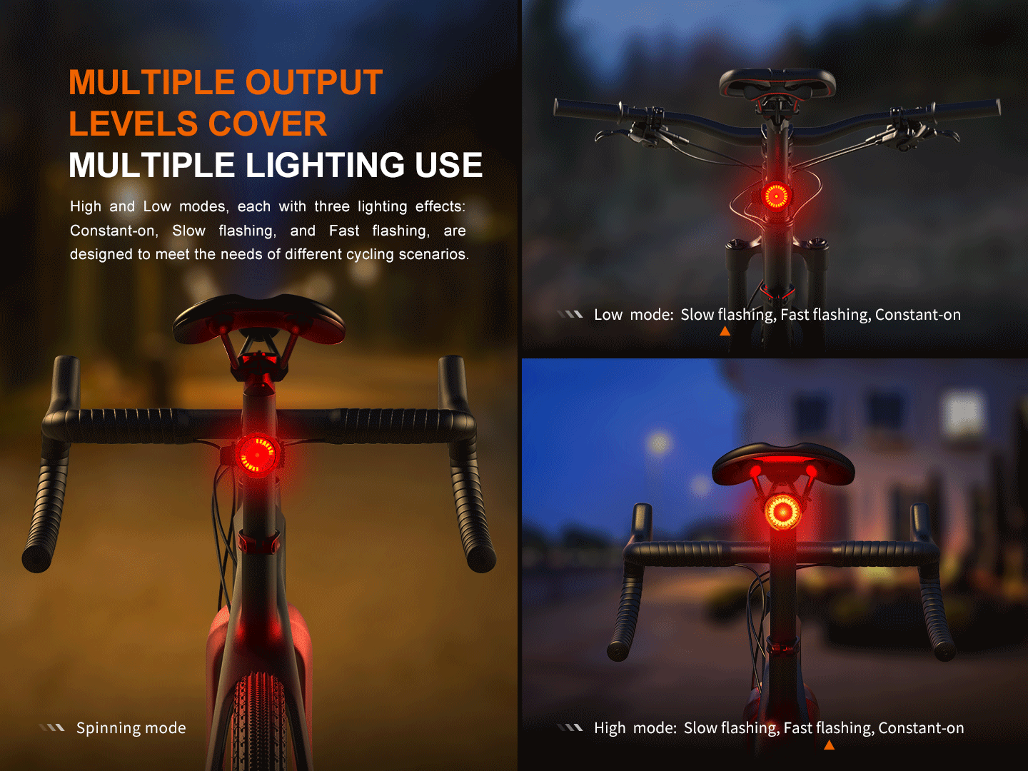Palmarius Outdoors Fenix BC06R Smart-Brake Bicycle Taillight Bike Light