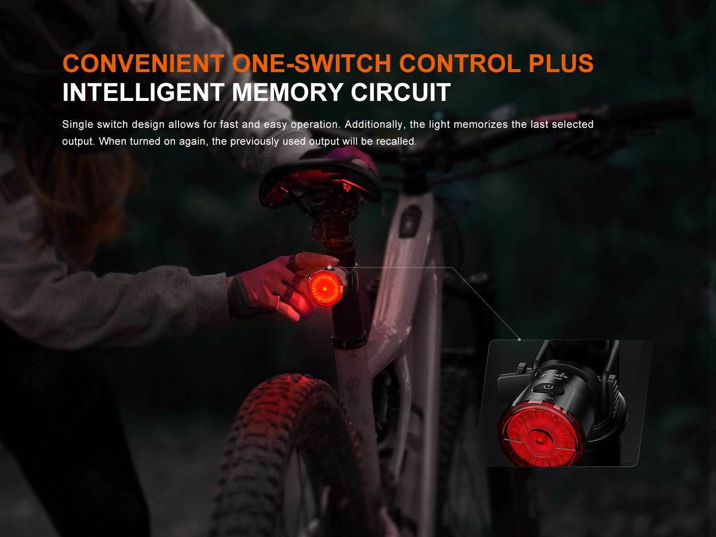 Palmarius Outdoors Fenix BC06R Smart-Brake Bicycle Taillight Bike Light