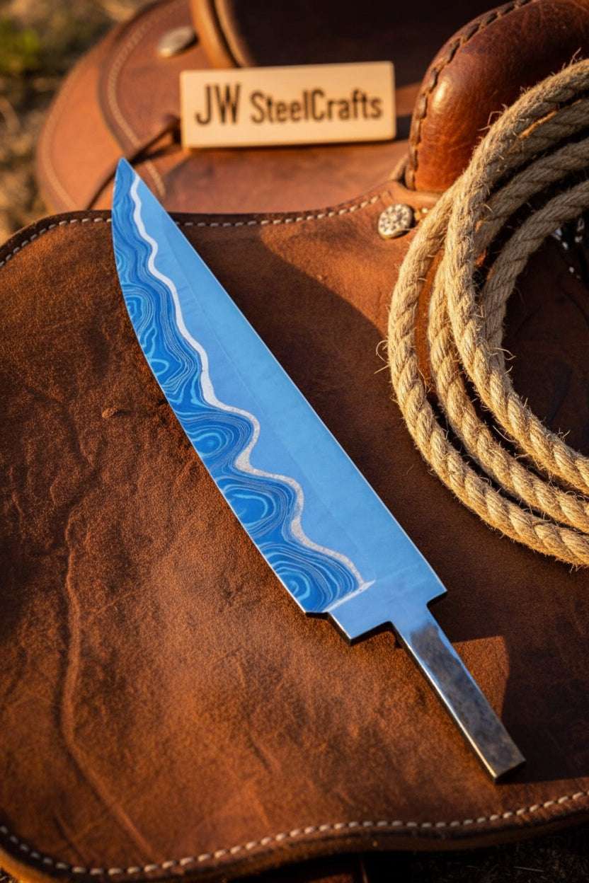 Palmarius Outdoors Sapphire Trail Chef Blank Knife 10" Handmade San Mai Gyuto Blank Knife blank Blades