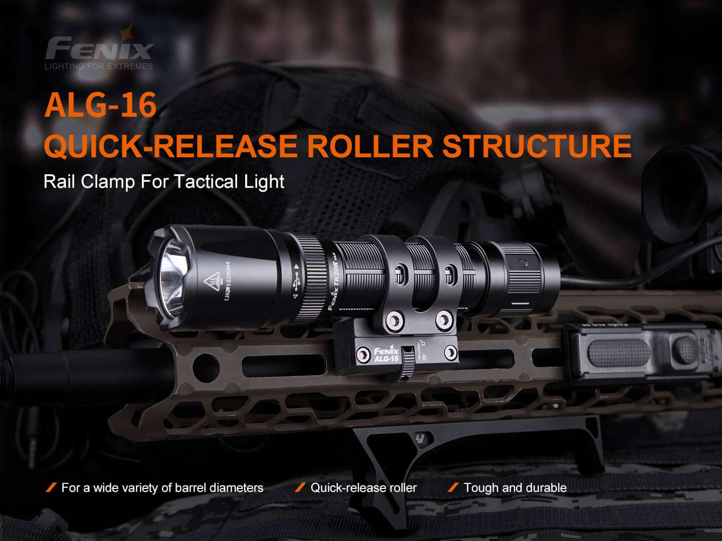 Palmarius Outdoors Fenix ALG-16 Tactical Light Multi-Rail Mount Tactical Mount