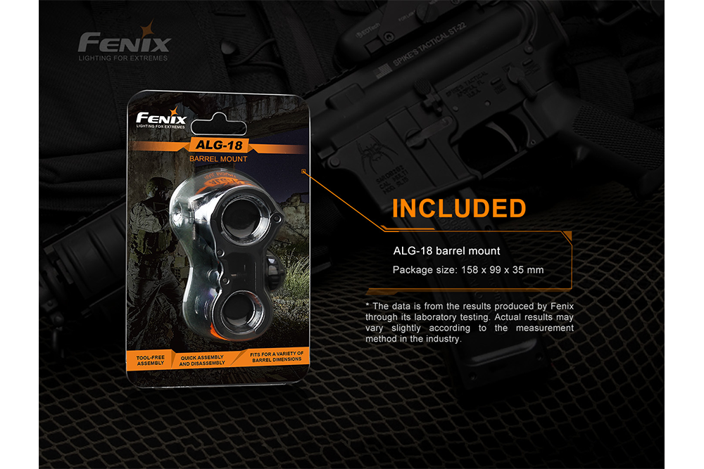 Palmarius Outdoors Fenix ALG-18 Flashlight Barrel Mount Tactical Mount