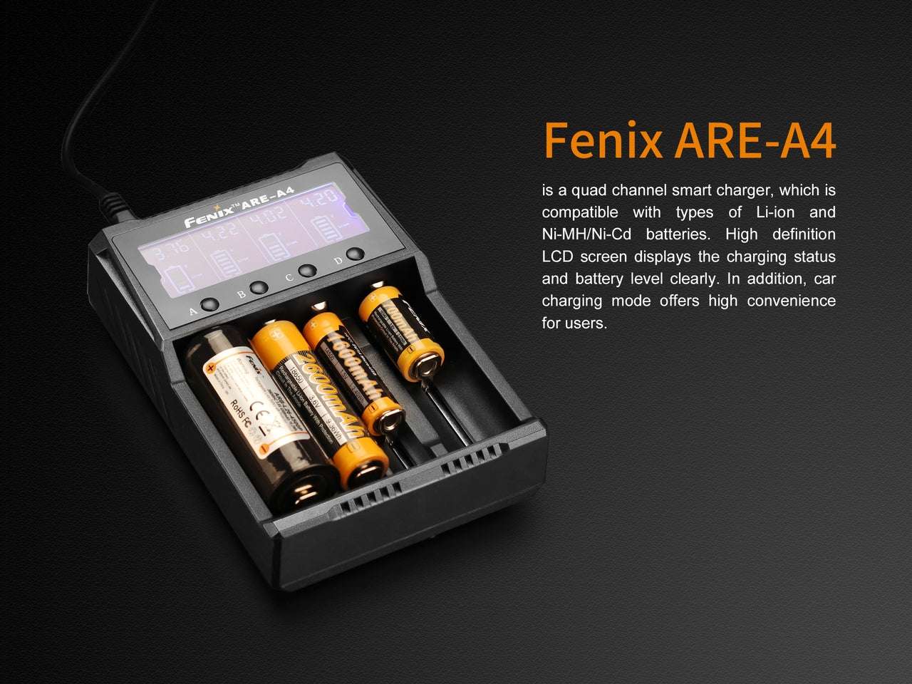 Palmarius Outdoors Fenix ARE-A4 Multifunctional Battery Charger Battery Charger