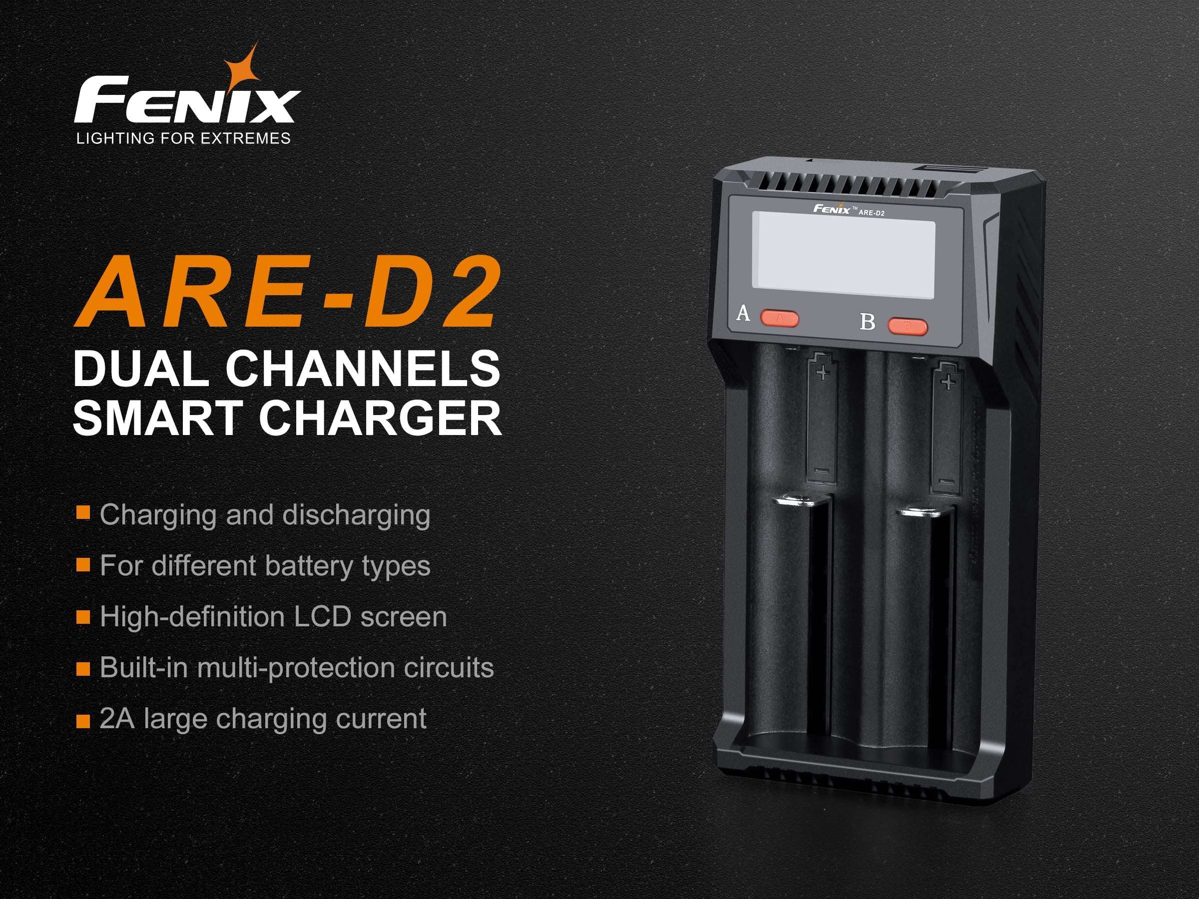 Palmarius Outdoors Fenix ARE-D2 Dual Channel Smart Battery Charger Battery Charger