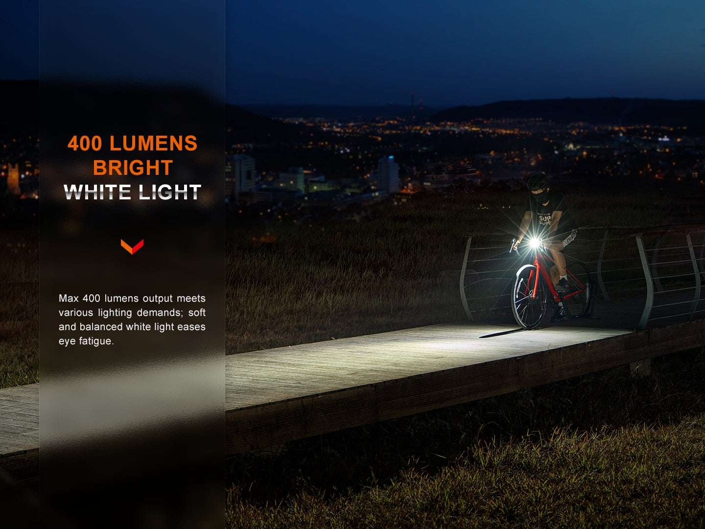 Palmarius Outdoors Fenix BC15R Lightweight Rechargeable Bicycle Light Bike Light