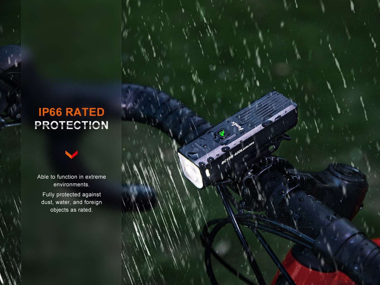 Palmarius Outdoors Fenix BC15R Lightweight Rechargeable Bicycle Light Bike Light