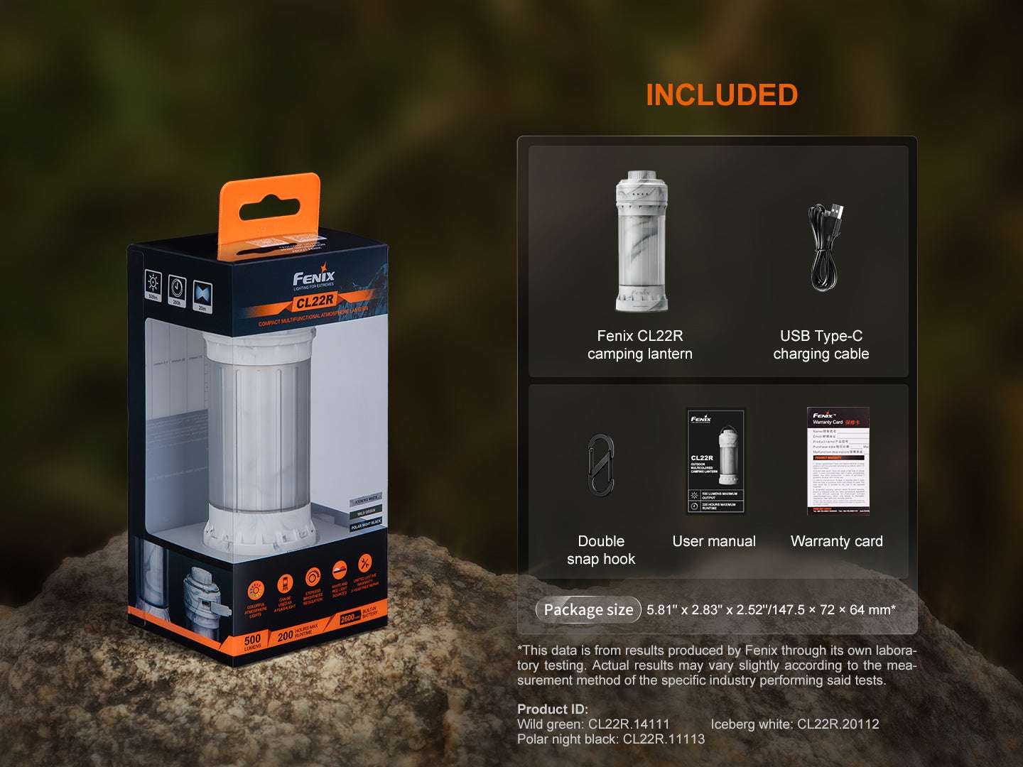 Palmarius Outdoors Fenix CL22R Camping Lantern Lantern