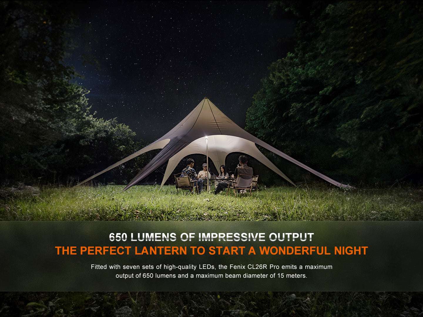 Palmarius Outdoors Fenix CL26R PRO High Performance LED Rechargeable Camping Lantern Lantern