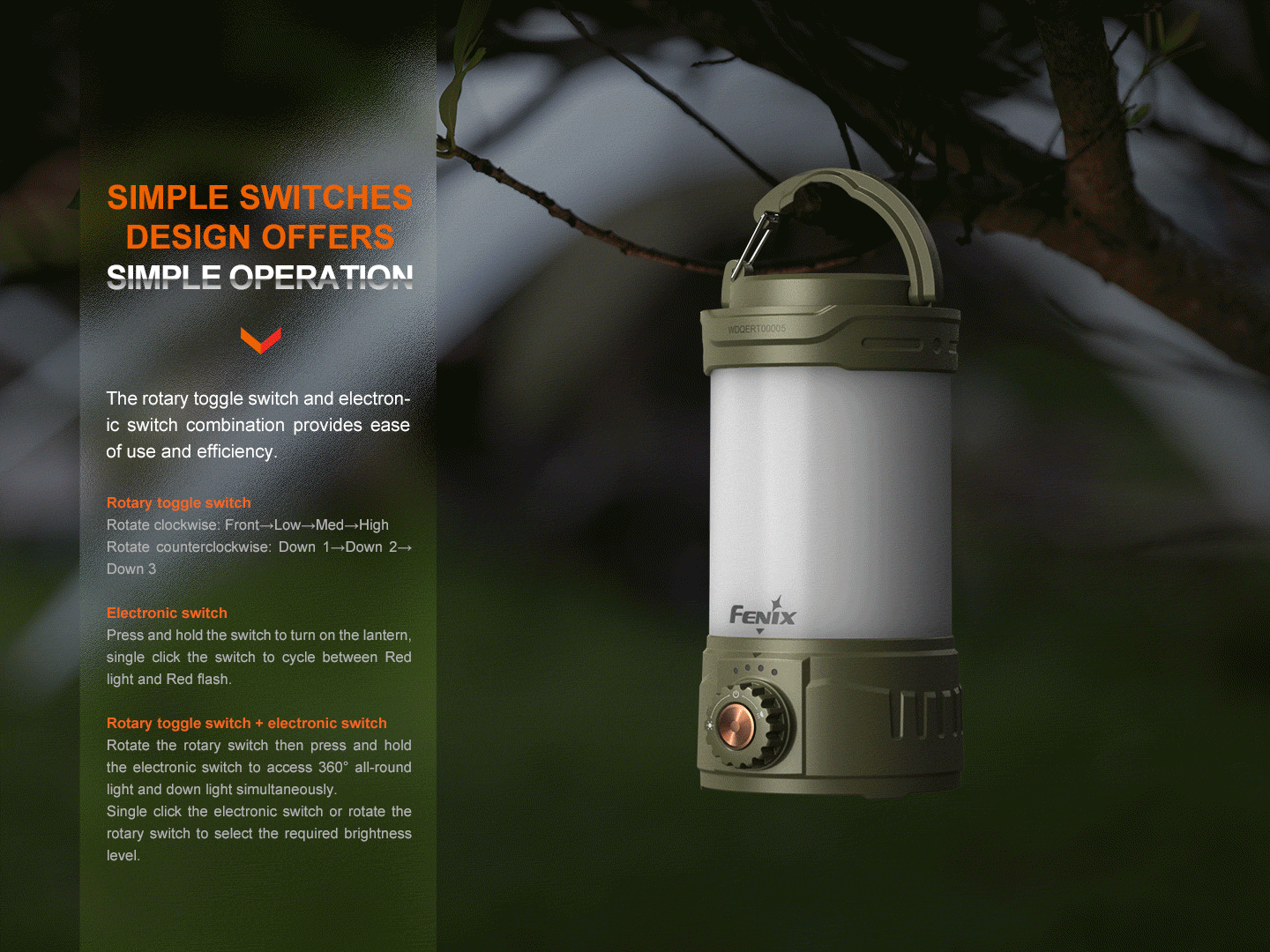 Palmarius Outdoors Fenix CL26R PRO High Performance LED Rechargeable Camping Lantern Lantern