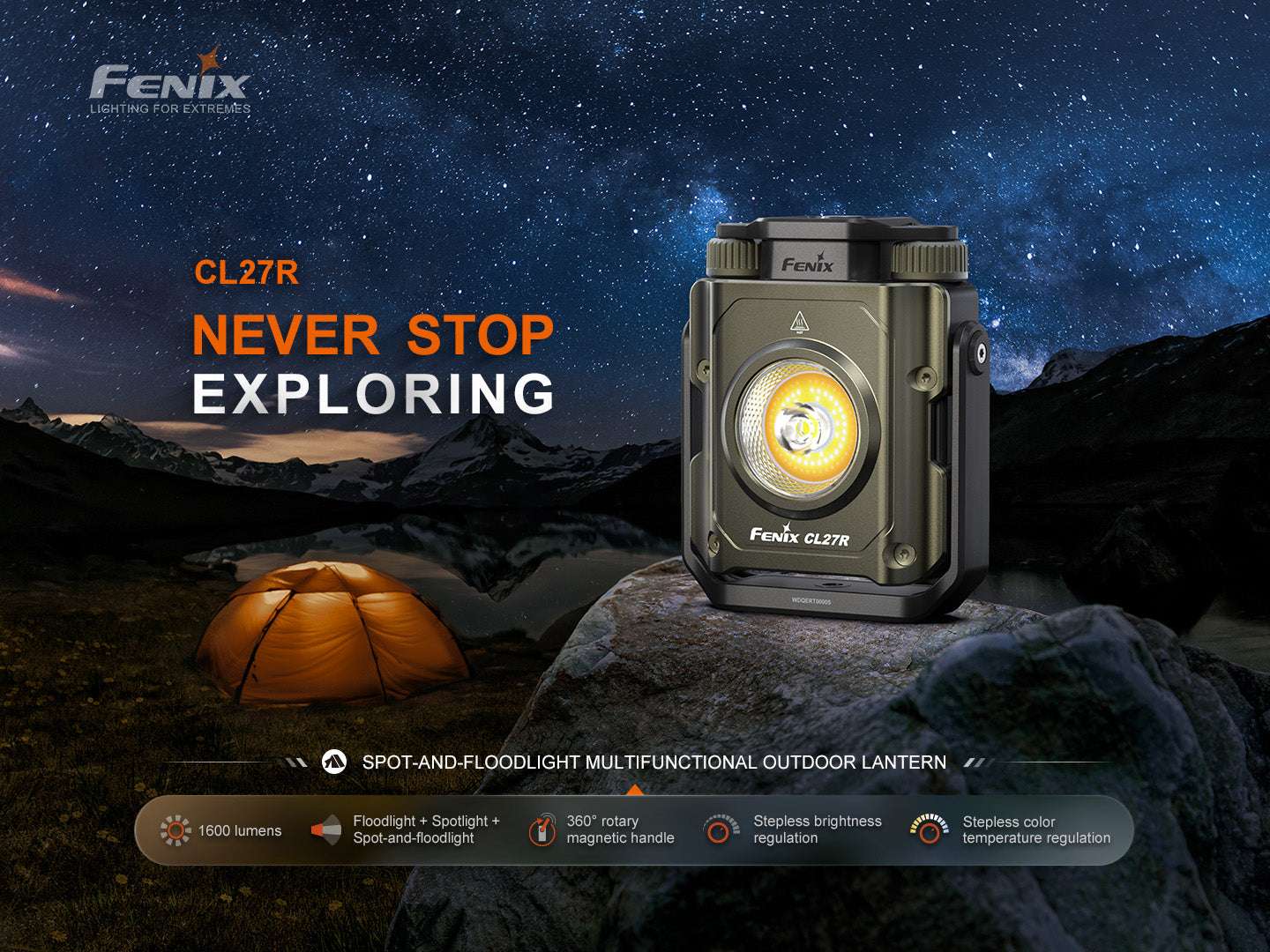 Palmarius Outdoors Fenix CL27R Multifunctional Outdoor Lantern Lantern