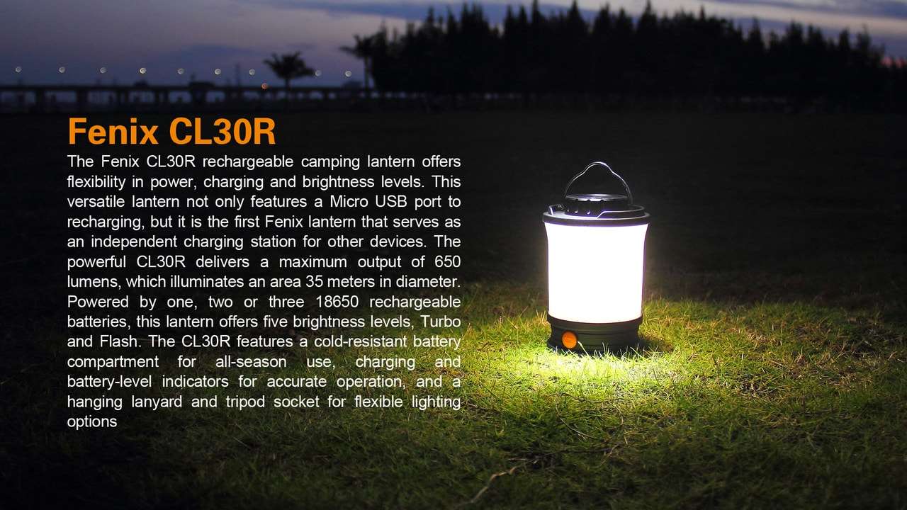 Palmarius Outdoors Fenix CL30R LED Camping Lantern Lantern