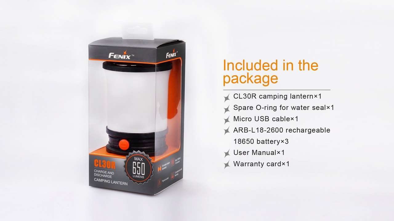 Palmarius Outdoors Fenix CL30R LED Camping Lantern Lantern