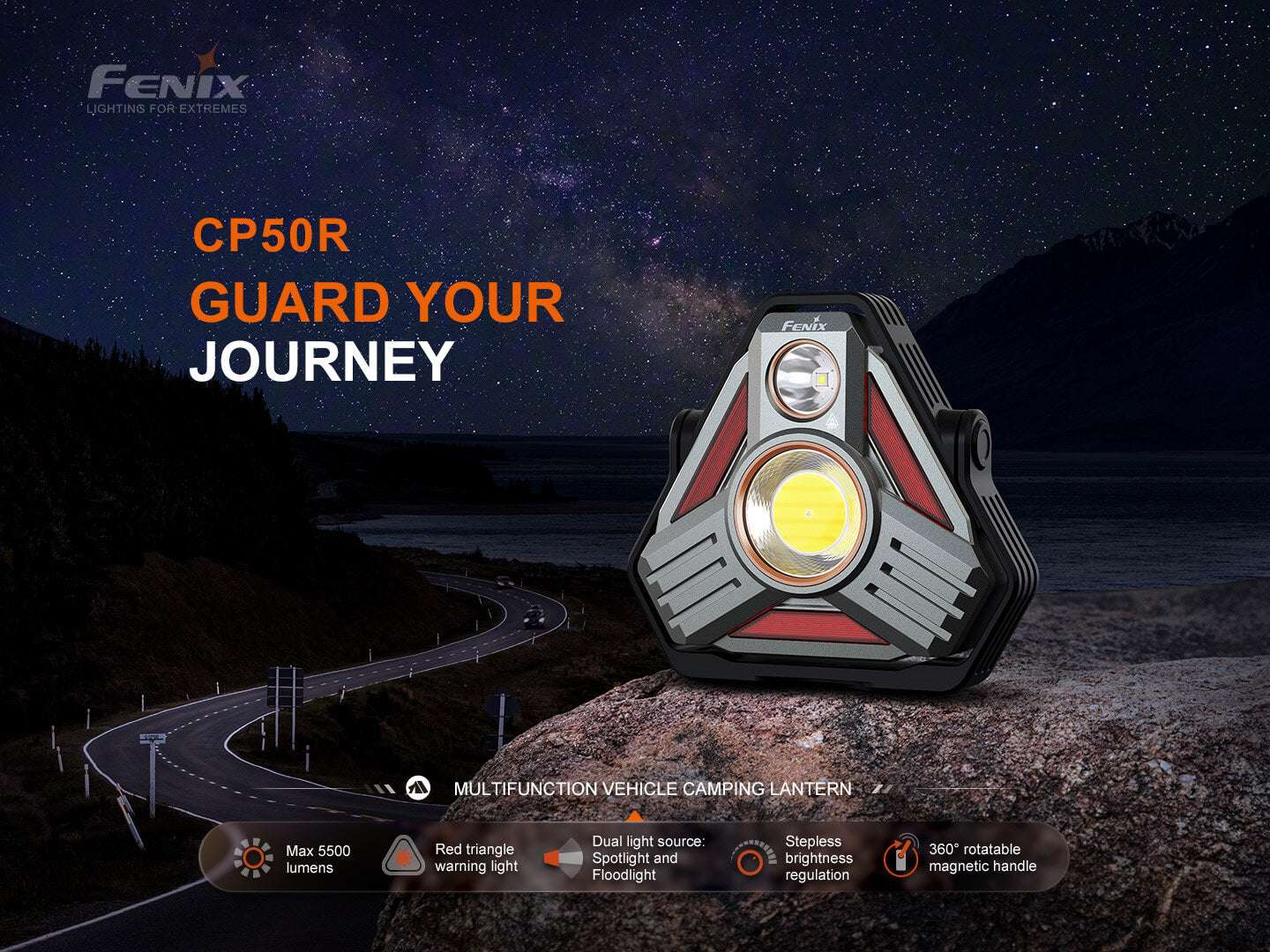 Palmarius Outdoors Fenix CP50R Road Hazard Camping Lantern Lantern