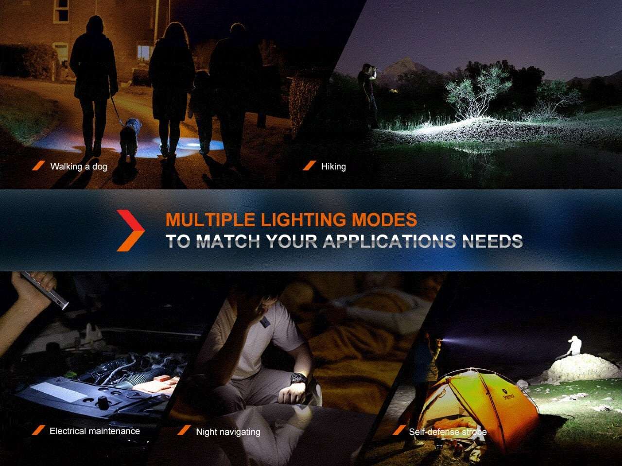 Palmarius Outdoors Fenix E-CP 1600-lumen LED Flashlight/Powerbank Emergency Flashlight