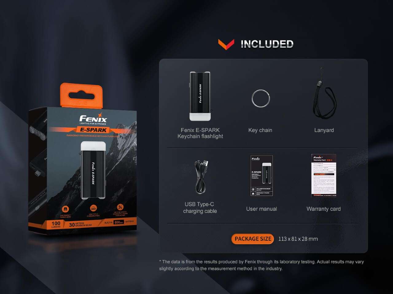 Palmarius Outdoors Fenix E-SPARK - Discontinued Keychain Flashlight