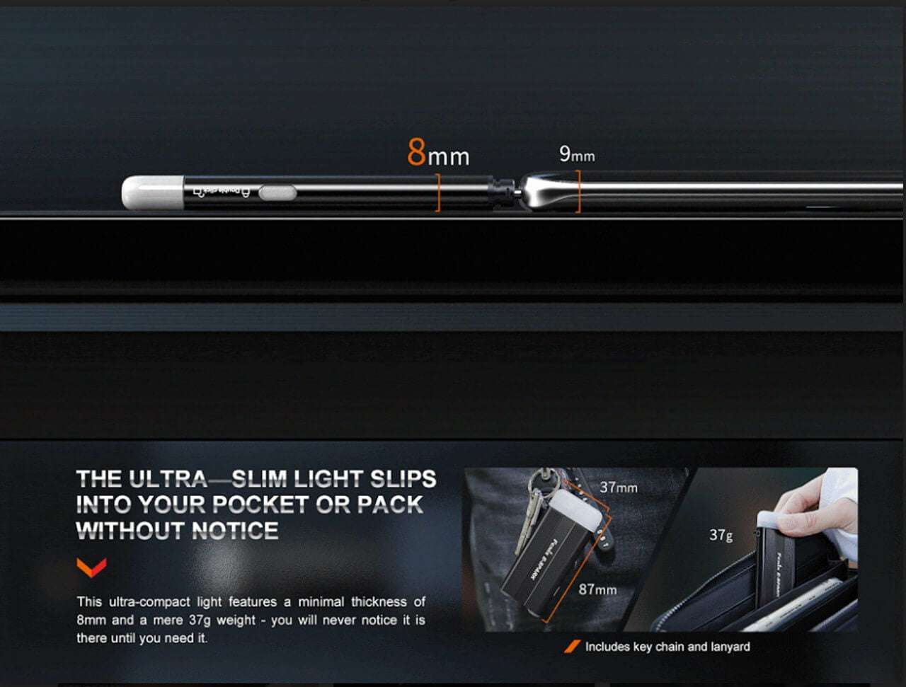 Palmarius Outdoors Fenix E-SPARK - Discontinued Keychain Flashlight