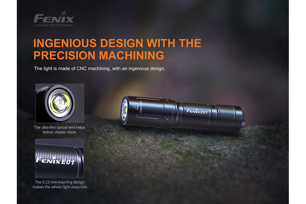 Palmarius Outdoors Fenix E01 V2.0 AAA LED Flashlight Keychain Flashlight