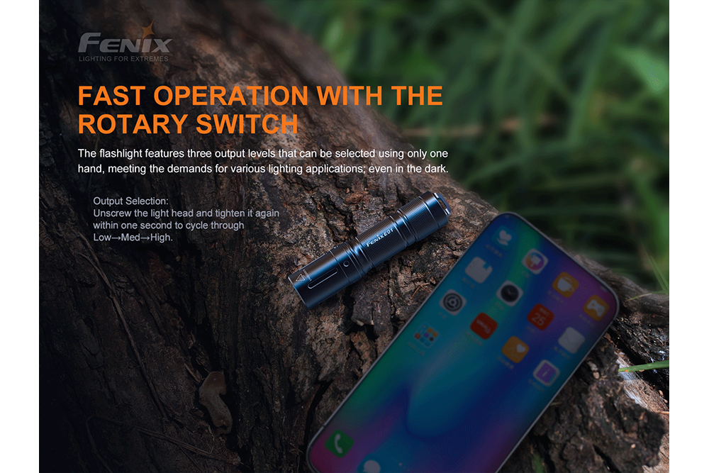 Palmarius Outdoors Fenix E01 V2.0 AAA LED Flashlight Keychain Flashlight