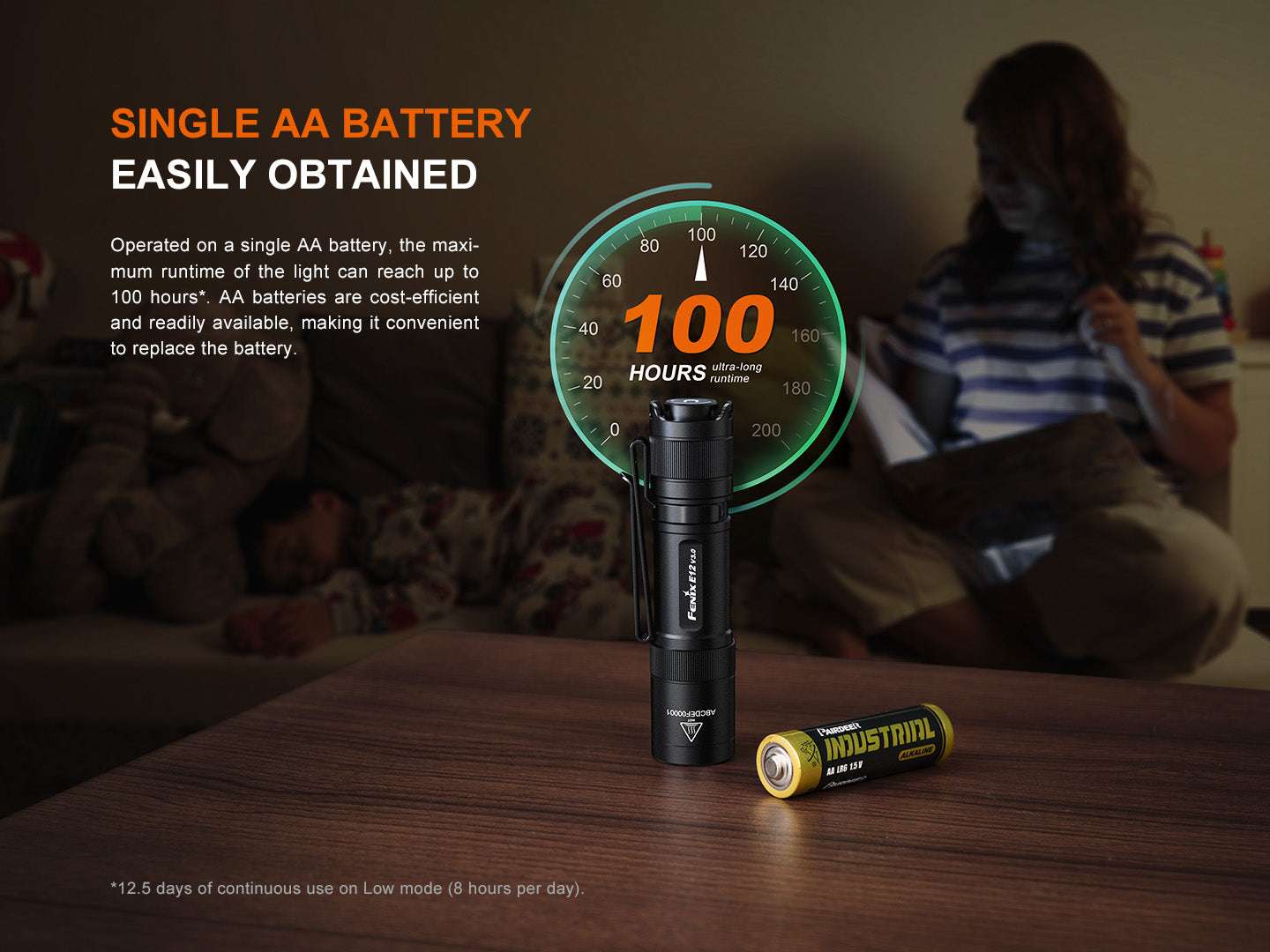 Palmarius Outdoors Fenix E12 V3 Pocket EDC AA Flashlight EDC Flashlight