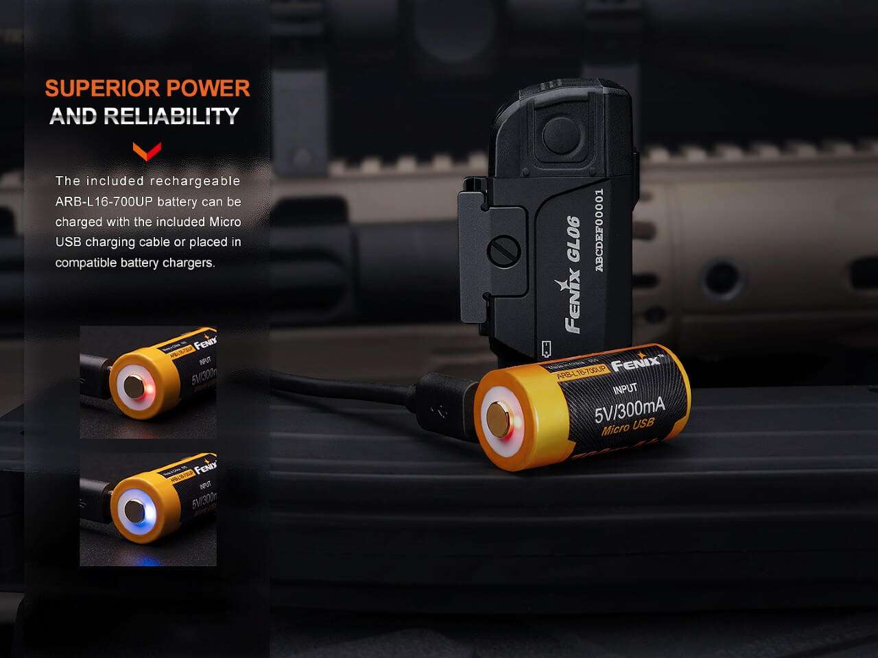 Palmarius Outdoors Fenix GL06 Pocket Pistol Tactical LED Light - 600 Lumens Pistol Light