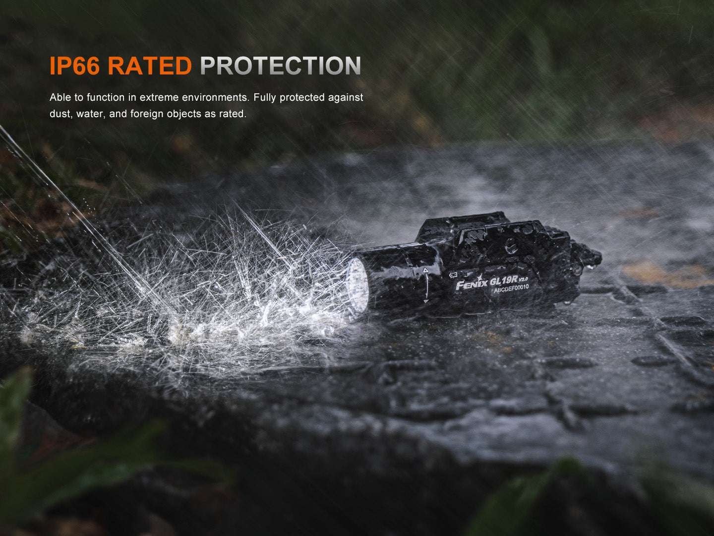 Palmarius Outdoors Fenix GL19R V2 Modular Switch Mounted Light Tactical Flashlight