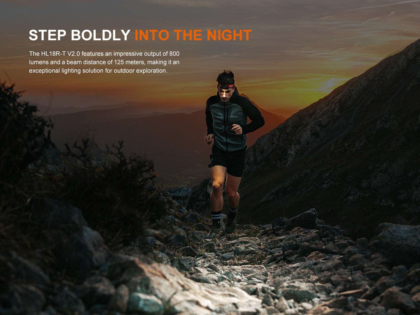 Palmarius Outdoors Fenix HL18R-T V2 Lightweight Trail Running Headlamp Headlamp