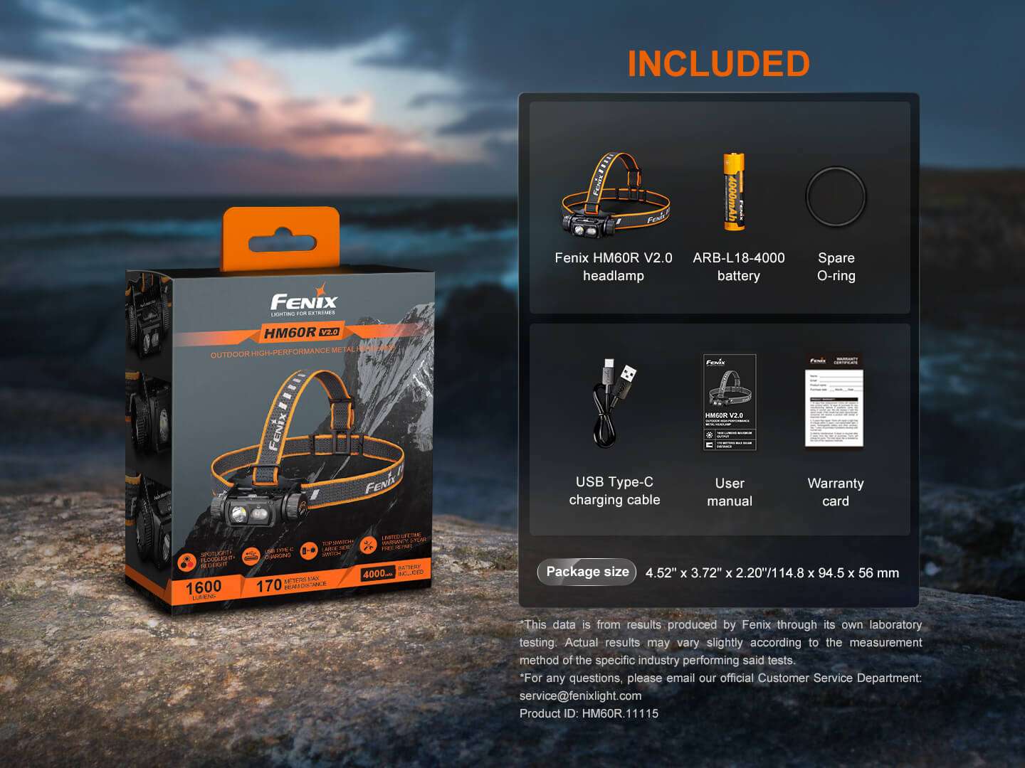 Palmarius Outdoors HM60R V2 High-Performance Headlamp - 1600 Lumens Headlamp
