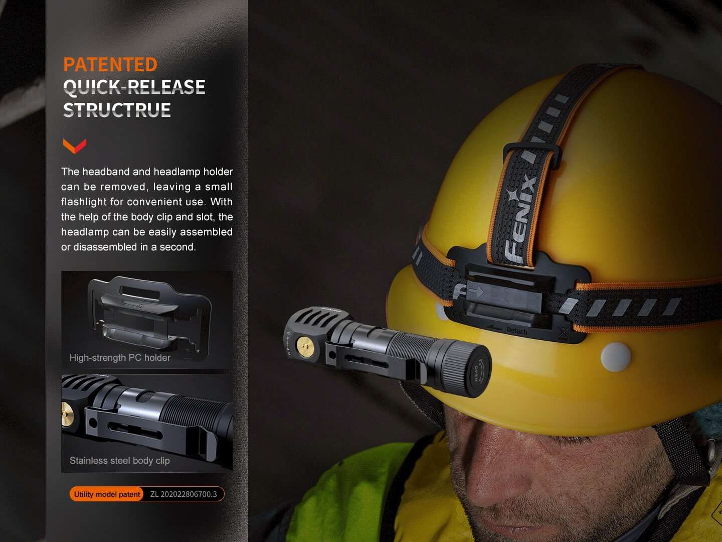 Palmarius Outdoors Fenix HM61R V2 Rechargeable LED Headlamp - 1600 Lumens Headlamp