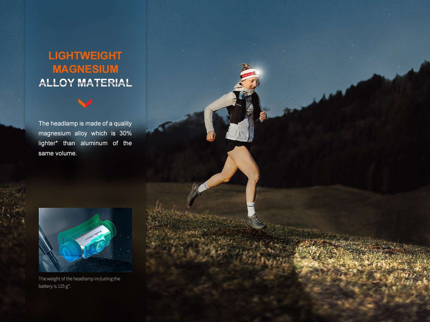 Palmarius Outdoors Fenix HM62-T Lightweight Trail Running Headlamp Headlamp