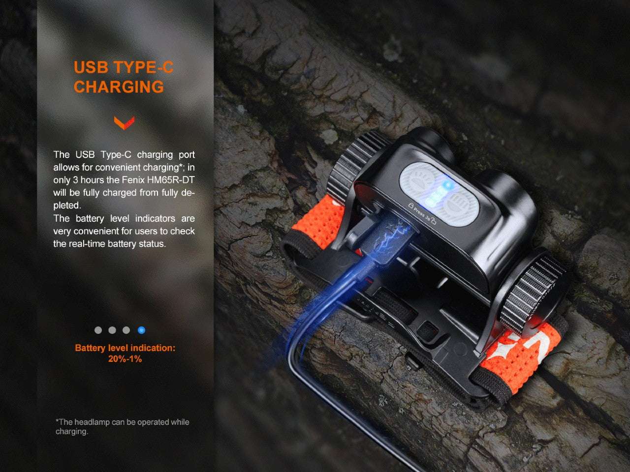 Palmarius Outdoors Fenix HM65R-DT Trail Running LED Headlamp Headlamp